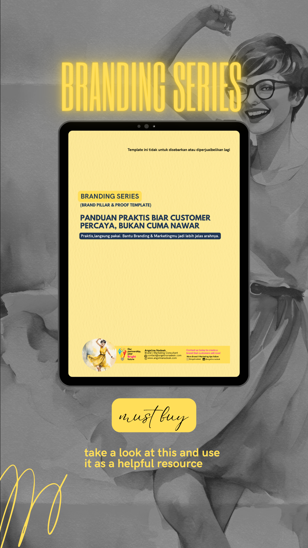 Panduan Praktis Biar Customer Percaya, Bukan Cuma Nawar (Brand Pillar and Proof Template)
